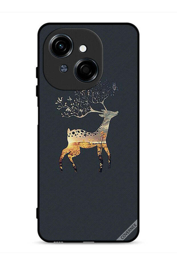 غطاء حماية لهاتف Tecno Spark Go 1 4G بتصميم غزال