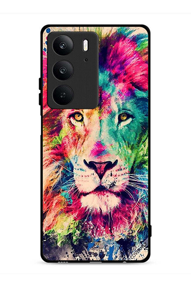 غطاء حماية لهاتف Realme C75 4G بطبعة أسد