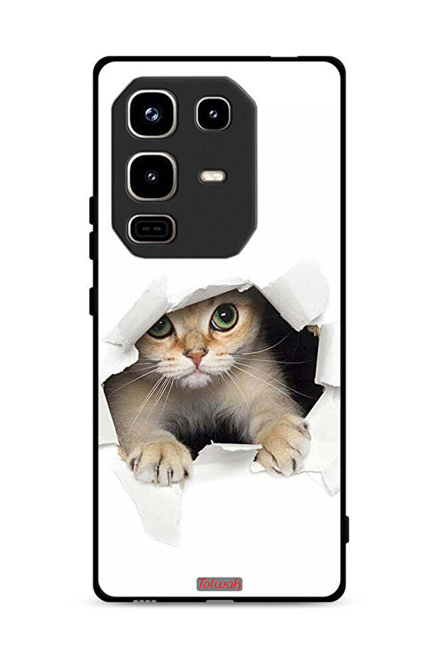 غطاء حماية لهاتف Infinix Note 50 Pro 4G بتصميم قطة