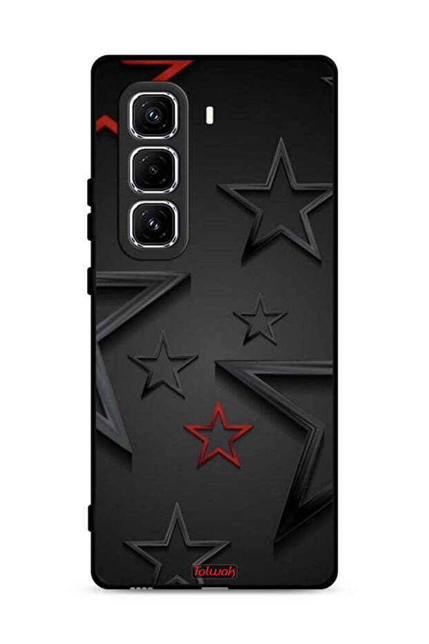 غطاء حماية بنقشة نجوم لهاتف Infinix Hot 50 Pro 4G