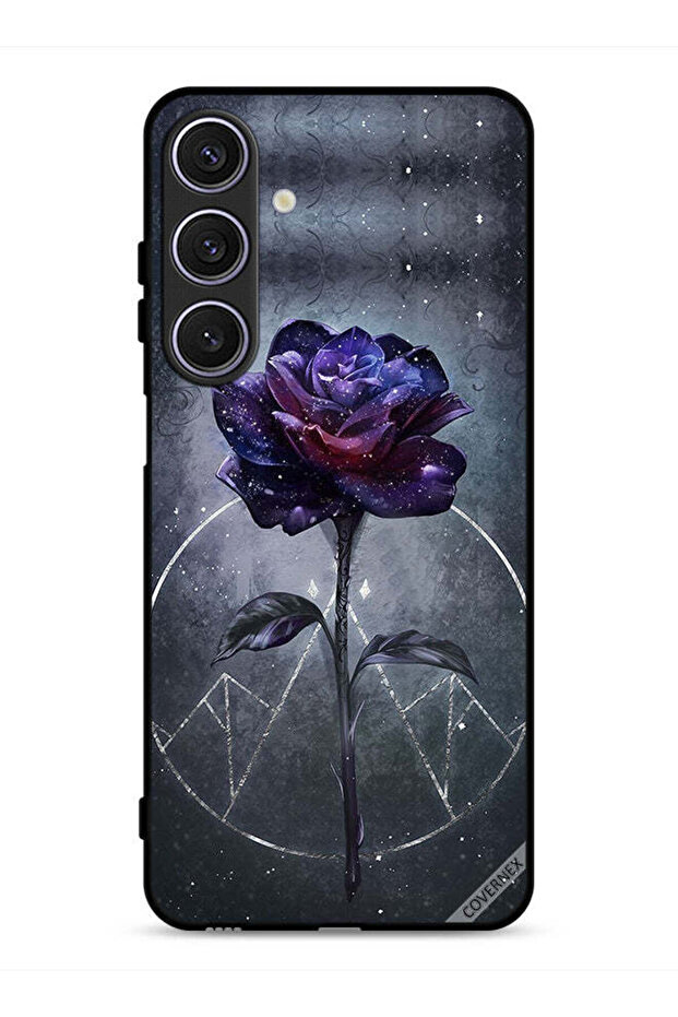 غطاء حماية لهاتف Samsung Galaxy A26 بخلفية زهور داكنة