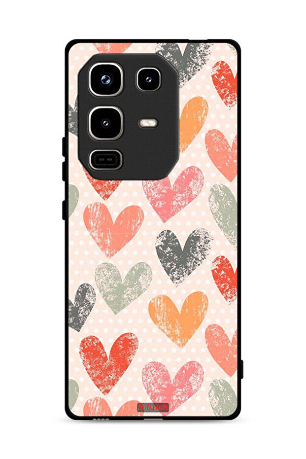 غطاء حماية لهاتف Infinix Note 50 Pro 4G برسومات قلوب