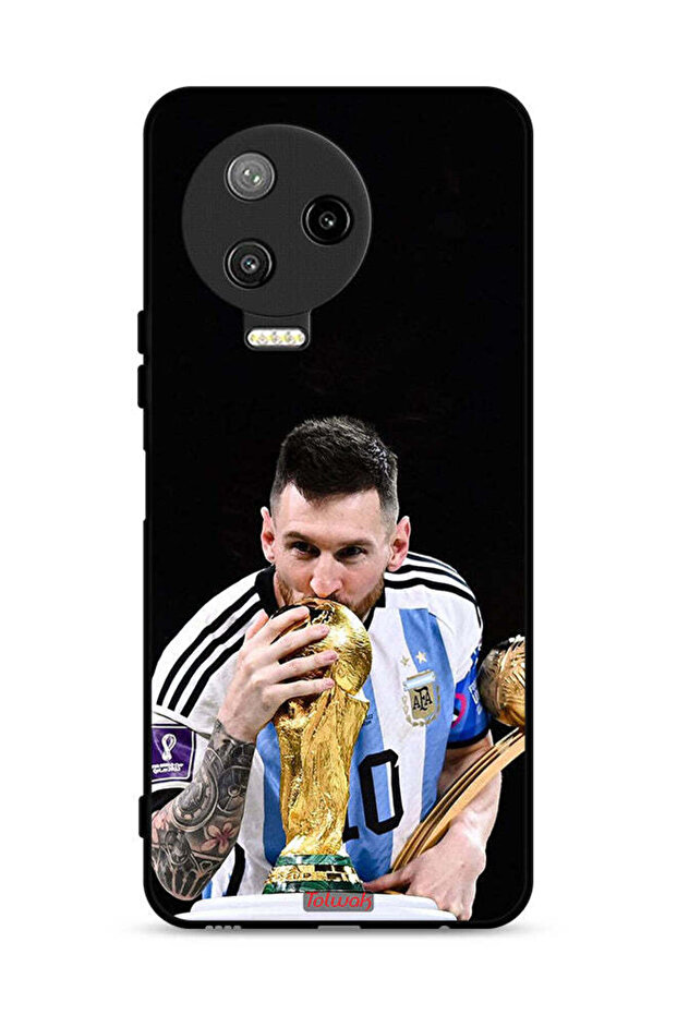 غطاء حماية لهاتف Infinix Note 12 Pro 4G بتصميم ميسي