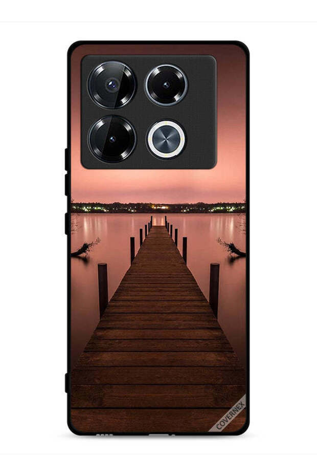 غطاء حماية لهاتف Infinix Note 40 Pro 5G بتصميم Pathway To Sea Evening