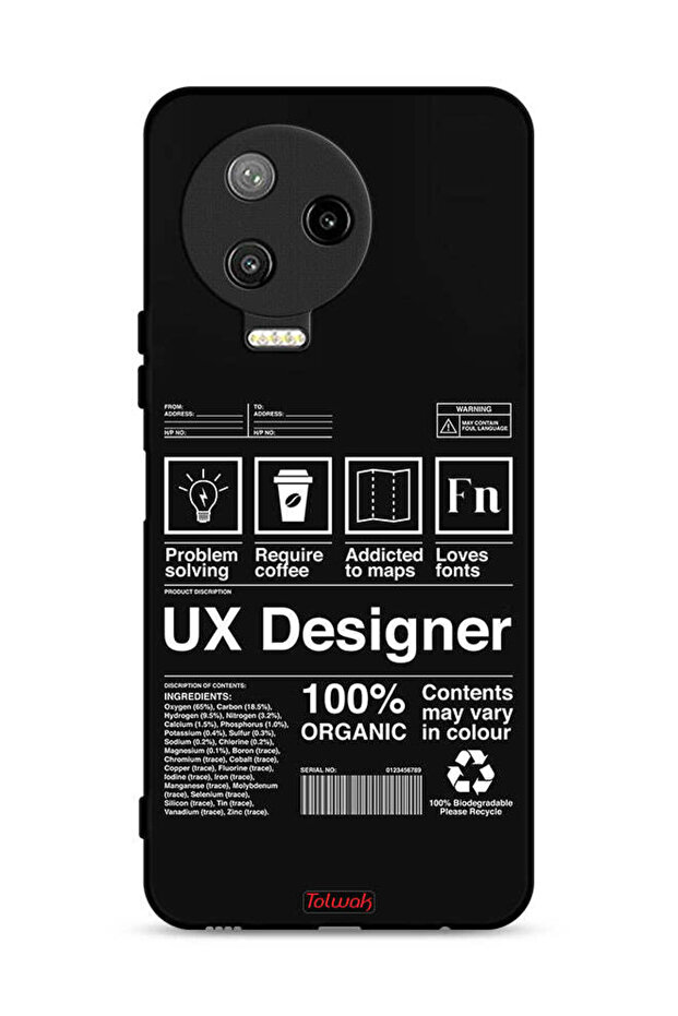 Infinix Note 12 Pro 4G Protective Case Cover Ux Designer Sticker