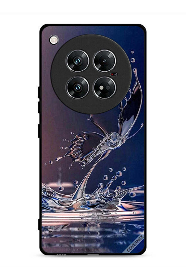 غطاء حماية لهاتف Infinix Zero 40 بنقشة قطرات الماء على شكل فراشة