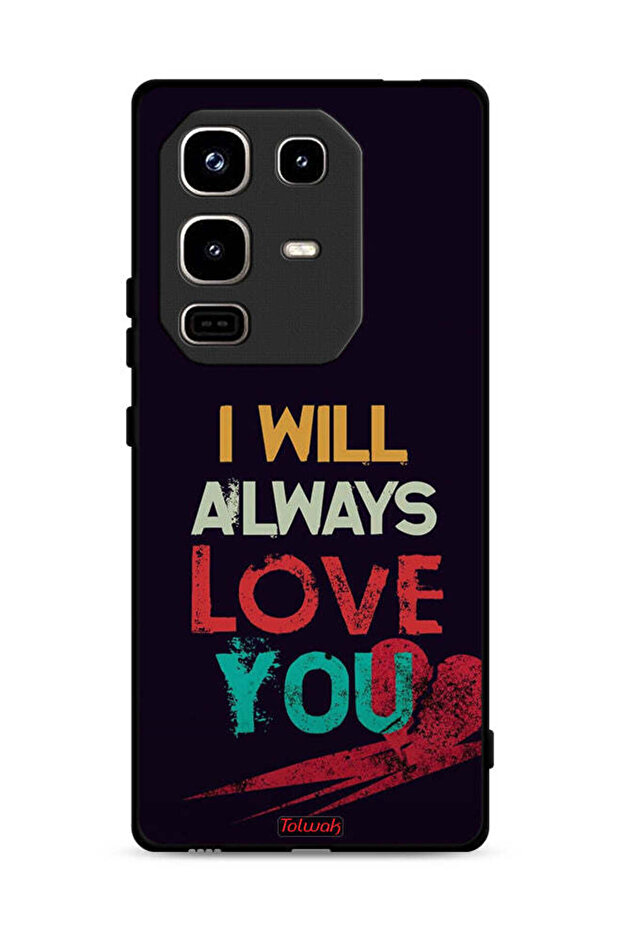 غطاء حماية لهاتف Infinix Note 50 Pro 4G، سأحبك دائمًا