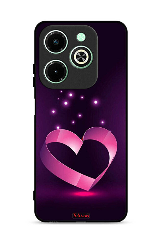 غطاء حماية لهاتف Infinix Hot 40i 4G بتصميم قلب