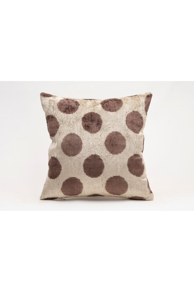 Silk Velvet Ikat Decorative Throw Pillow Case