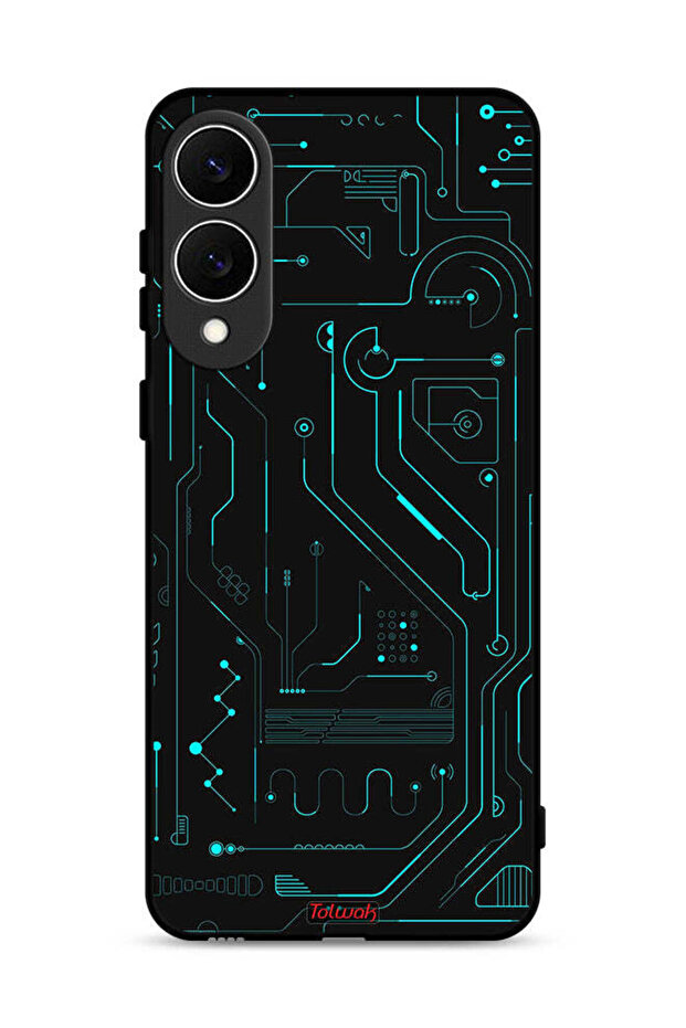 Samsung Galaxy S25 Edge Protective Case Cover Digital Art Circuits Minimalism Multiple Display