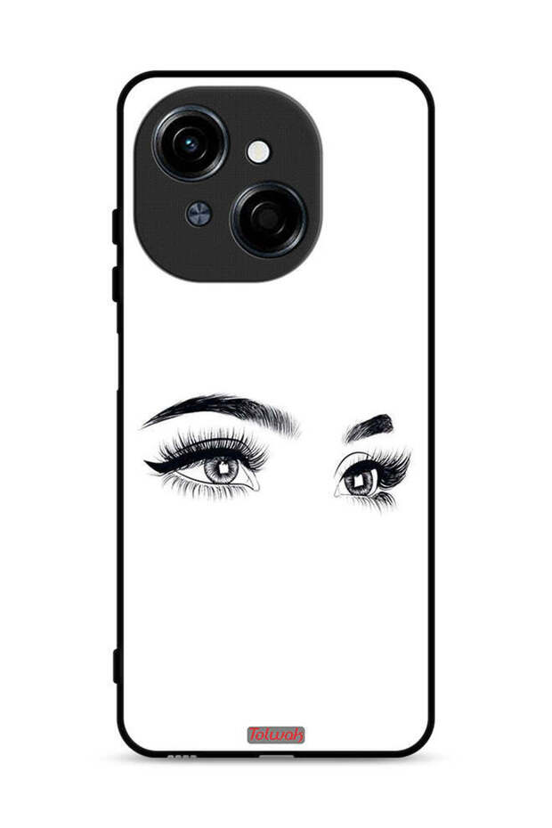 غطاء حماية لهاتف Tecno Spark Go 1S 4G برسومات عيون فنية