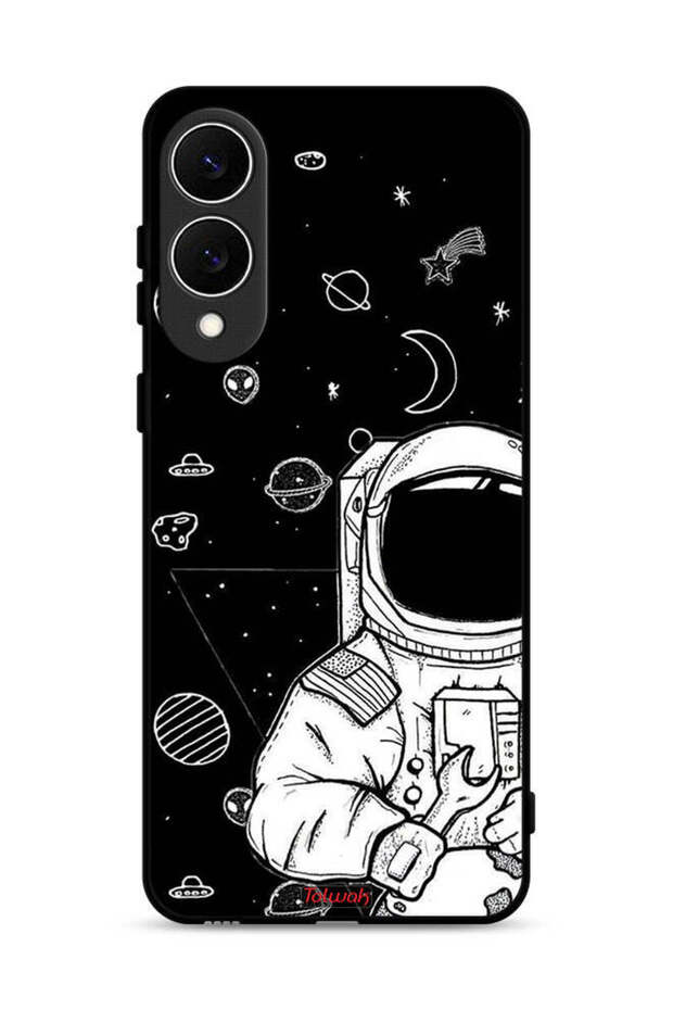 غطاء حماية لهاتف Samsung Galaxy S25 Edge بتصميم رائد فضاء