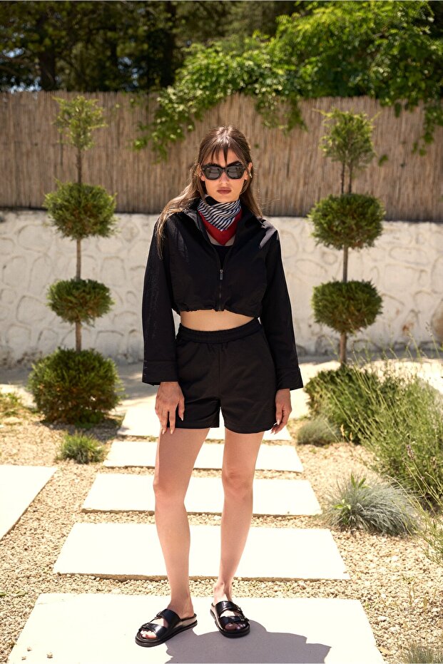 Elastično Tkano Ženske šortseve - 2