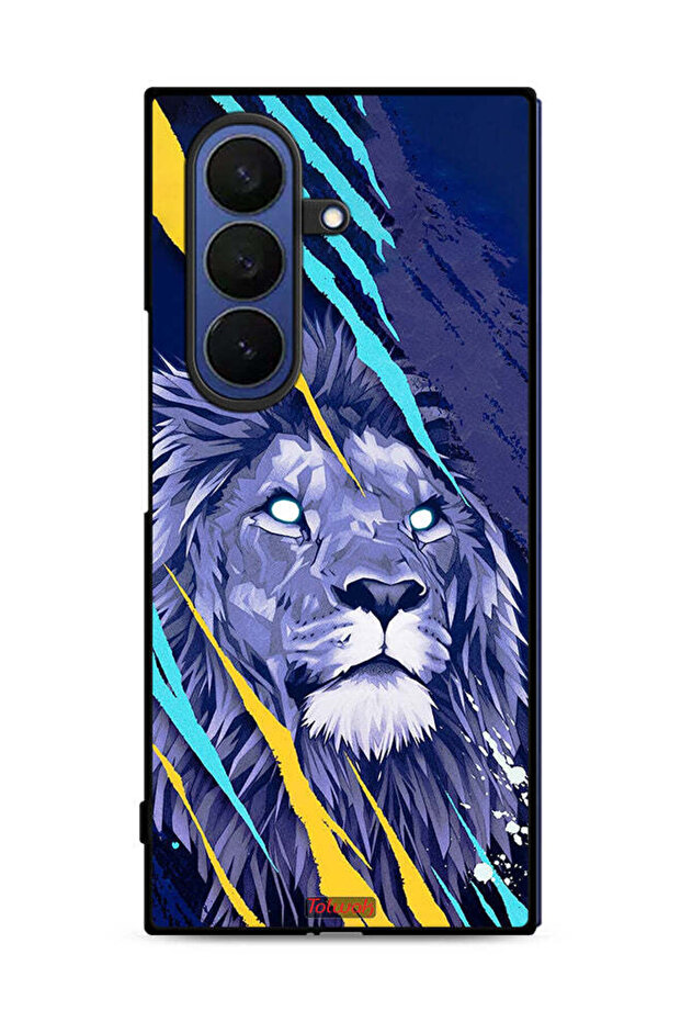 غطاء حماية لهاتف Samsung Galaxy Z Fold7 بتصميم الأسد الملك