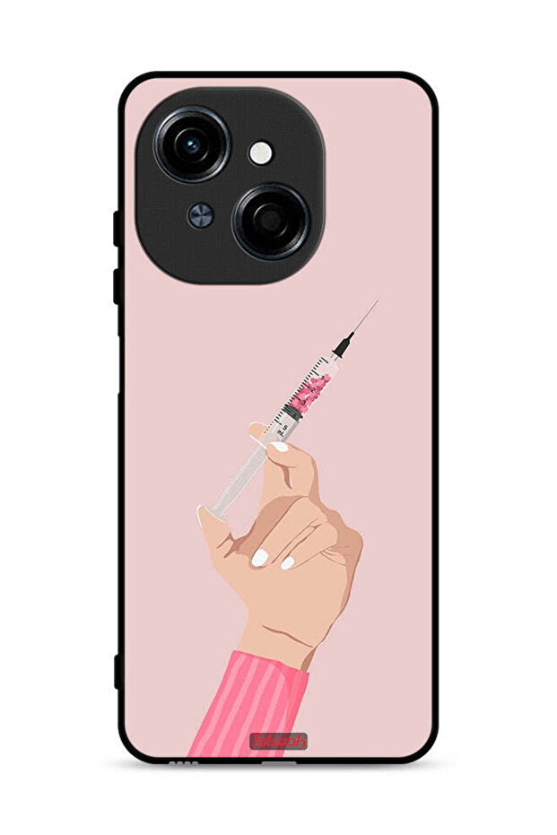 غطاء حماية لهاتف تكنو سبارك جو 1 4G بطبعة Love Injection