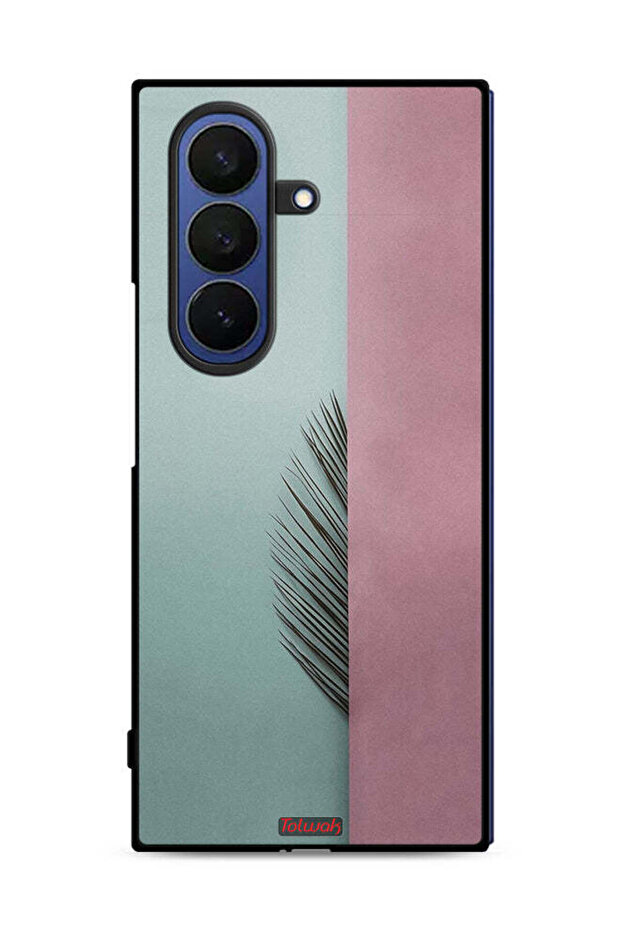 غطاء حماية لهاتف Samsung Galaxy Z Fold7 بتصميم نصف أوراق