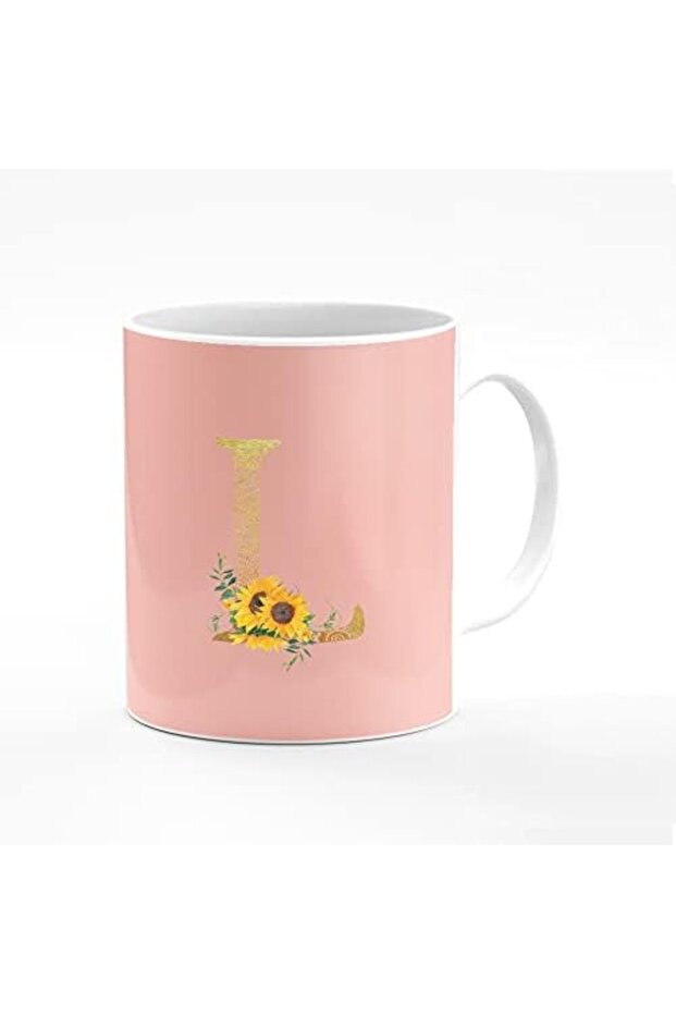 Designer Printed Coffee Mug 11oz Ceramic Personalised Gift Mugs Cup -Custom Monogram Initi