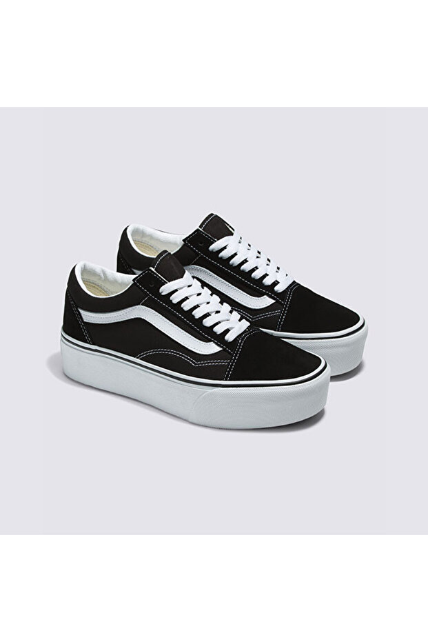 Old Skool Stackform Siyah Kadın Sneaker - 3