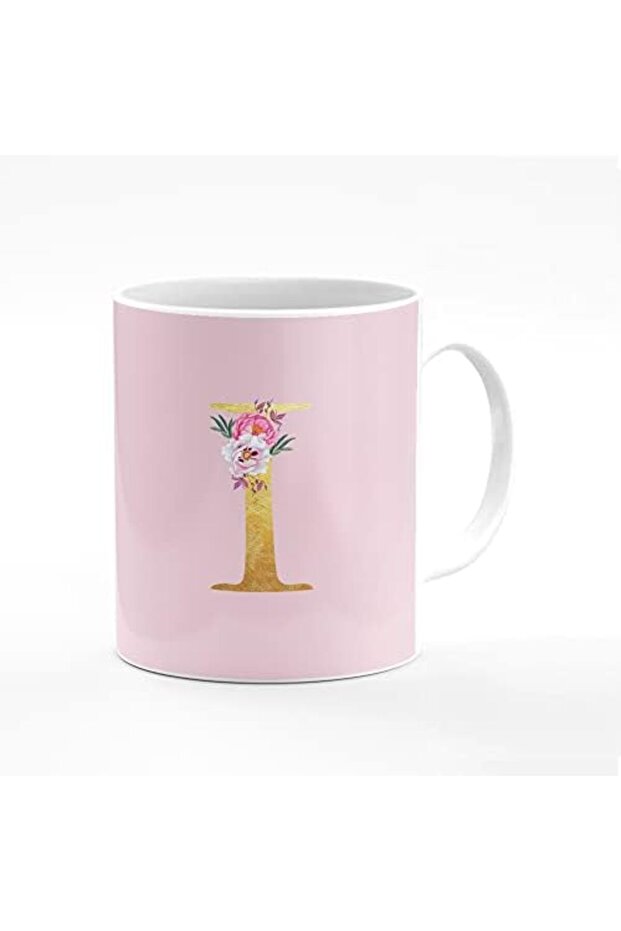 Designer Printed Coffee Mug 11oz Ceramic Personalised Gift Mugs Cup - Custom Monogram Init