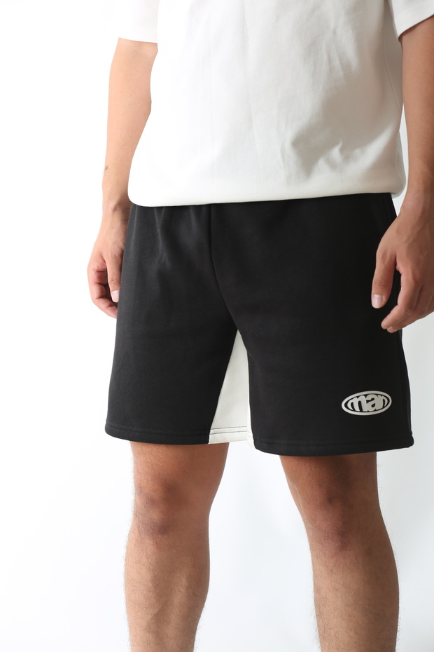 Man of Man Men's Black Sports Shorts – with Leggings & Lining, Training Shorts, Gym Shorts, Fitness Shorts
