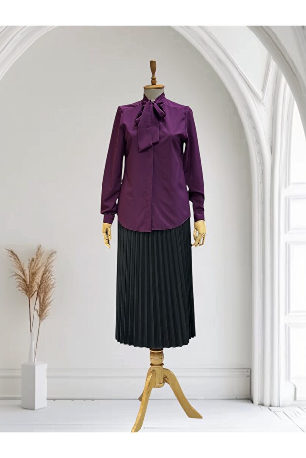 Kravatlı Kısa Gömlek - 3