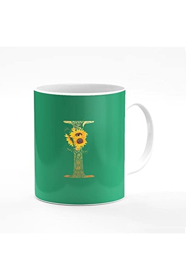 Designer Printed Coffee Mug 11oz Ceramic Personalised Gift Mugs Cup - Custom Monogram Init