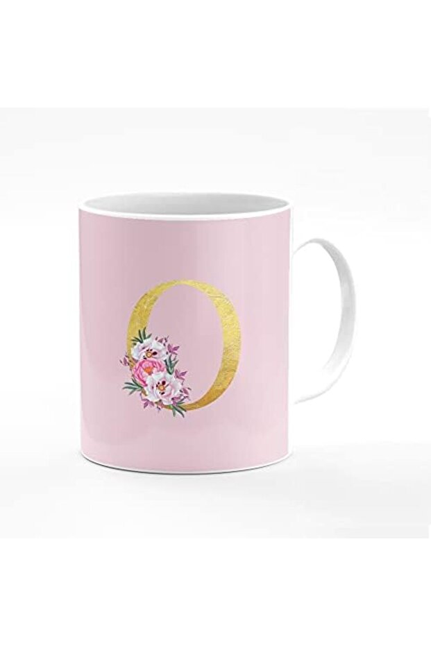 Designer Printed Coffee Mug 11oz Ceramic Personalised Gift Mugs Cup - Custom Monogram Init