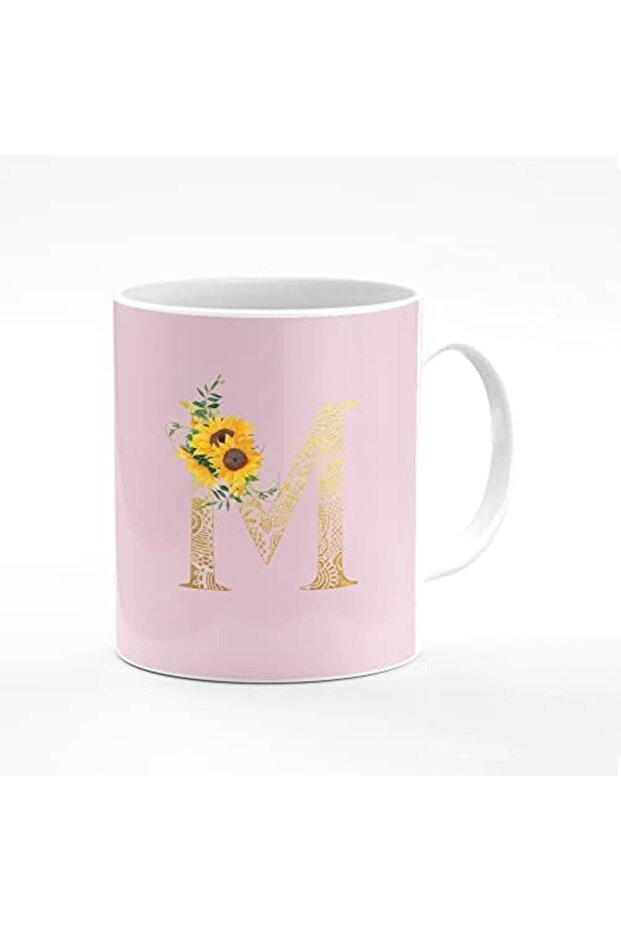 Designer Printed Coffee Mug 11oz Ceramic Personalised Gift Mugs Cup - Custom Monogram Init