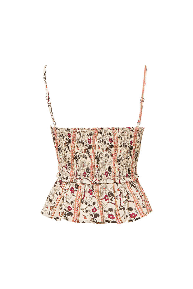 Büzgü Detaylı Bluz - 2