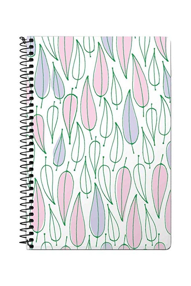 دفتر ملاحظات حلزوني A5 صيفي باستيل متعدد الألوان - 1