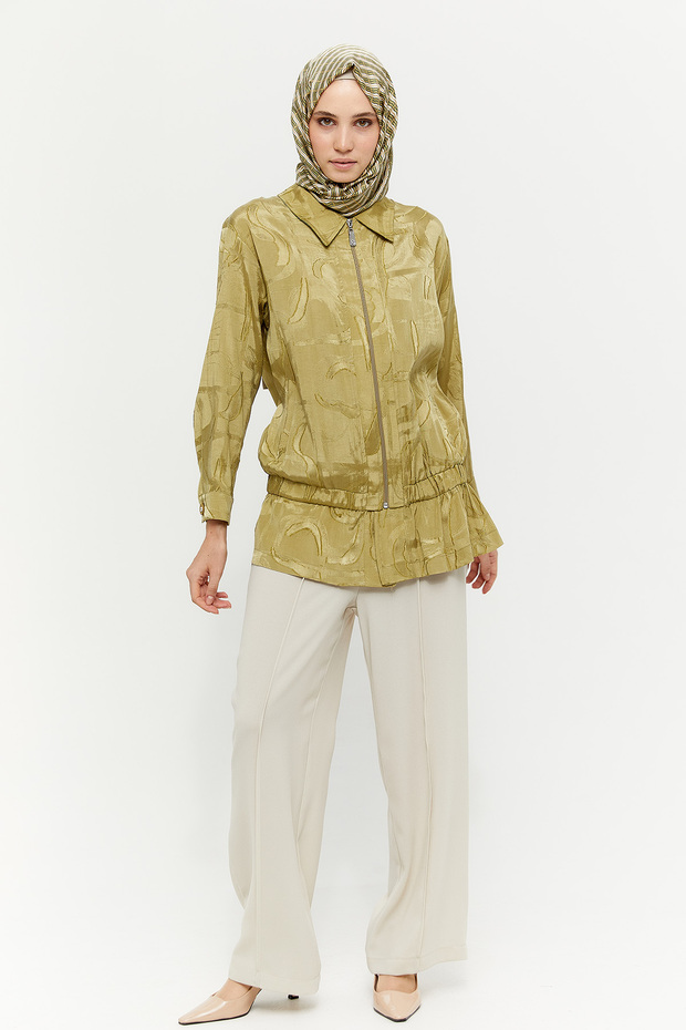 Fermuarlı Jakarlı Kap - 2