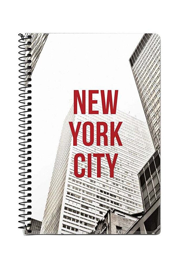 New York - Skyscraper A5 Spiral Notebook Multicolour