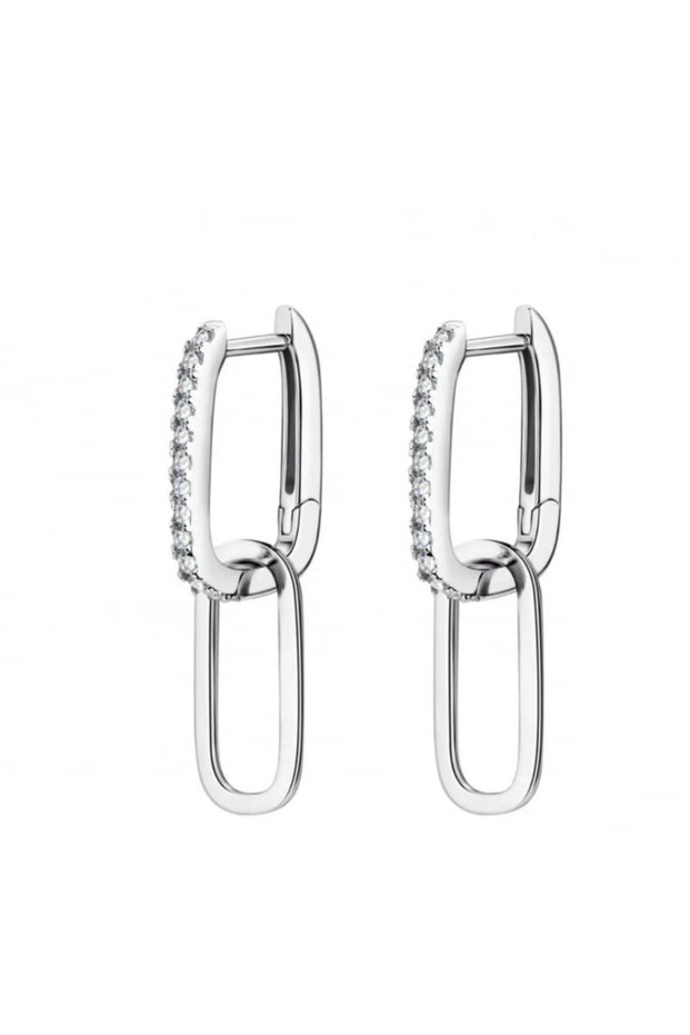 Cercei Pave Paperclip