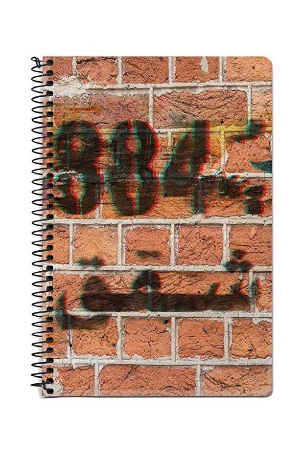 Wall Stencil A5 Spiral Notebook Multicolour - 1