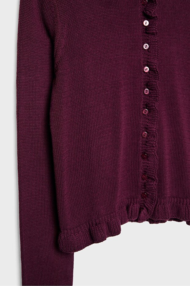 كارديجان محبوك بأزرار وكشكشة - 8