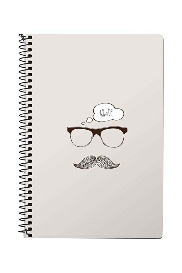 What A5 Spiral Notebook Beige