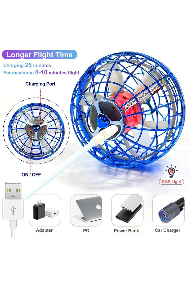 Mesmerizing LED Light Show – Bright multi-color lights create a magical visual effect during flight. - 4