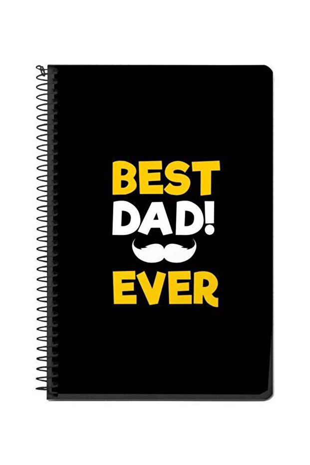 A5 Best Dad Ever Printed Spiral Bound Notebook