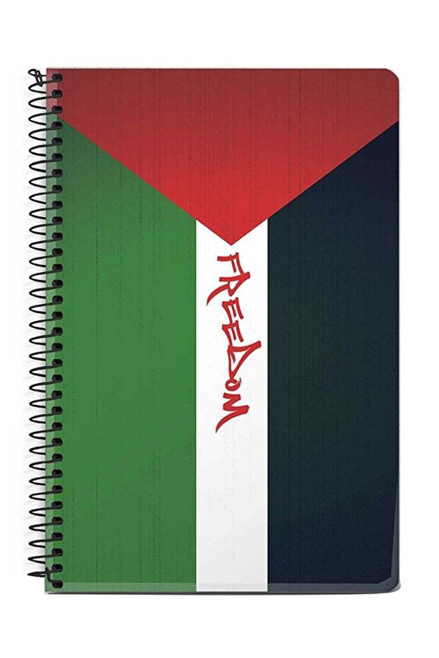 Freedom A5 Spiral Notebook Red/Green/Black