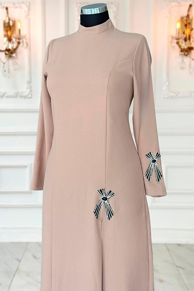 Tuay Abiye Elbise Vizon - 3