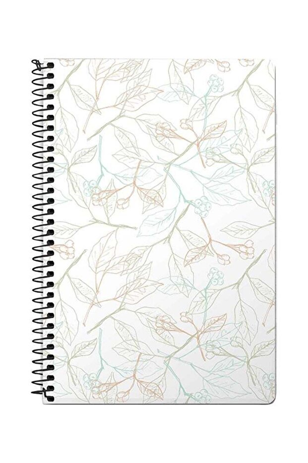 Cate Sprigs A5 Spiral Notebook White - 1