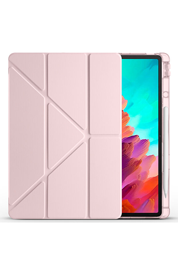 Lenovo Idea Tab Pro 12.7 TB373FU Uyumlu Standlı Kılıf Ve Dokunmatik Kalem Ve Klavye ve Mouse - 7