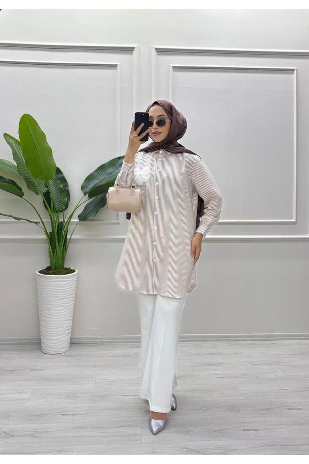 PAPATYA DETAYLI TUNİK - 2