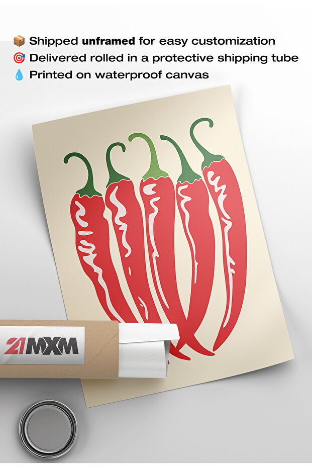 Unframed kitchen poster - Chilly Poster - 7