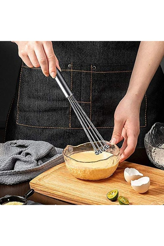 New Generation Stainless Steel Metal Bead Ball End Beater Sauce Mixer Ball End Egg Beater