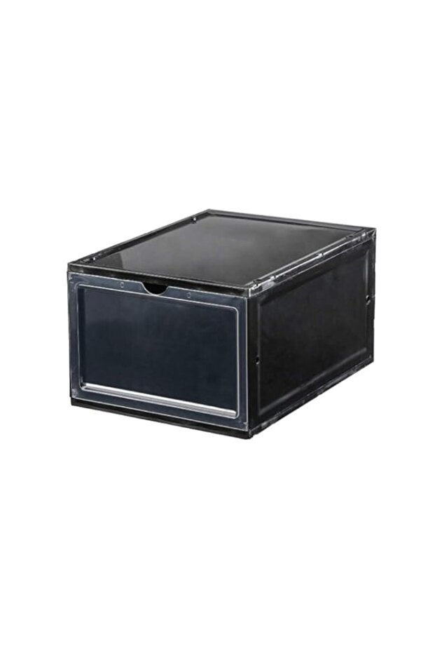 XiuWoo Stackable Plastic Shoe Boxes With Lids,1 Pack Shoe Organizer For Display Shoes Sneakers Stor