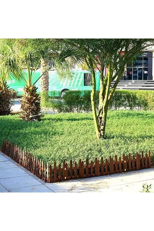 FFD Wooden Fence Garden Border - Decorative Partition Wall for Landscaping, Edging Panels 30x160cm