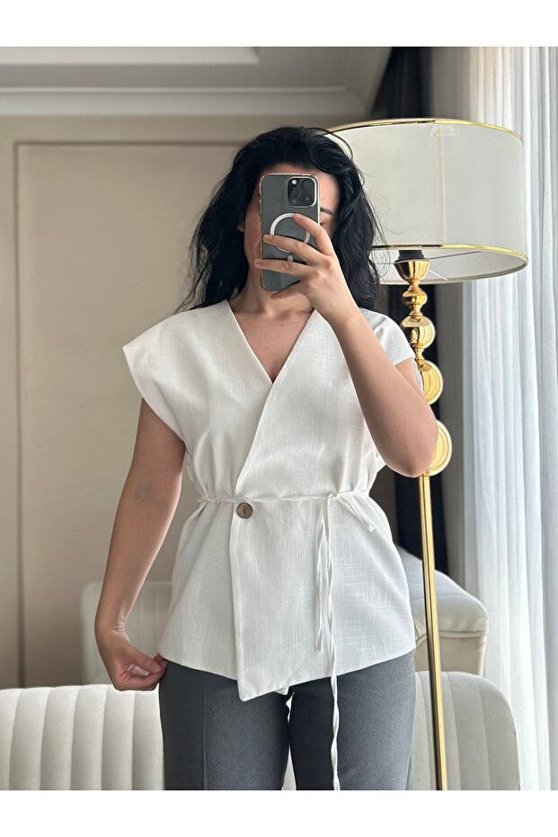 Bağlamalı Yelek - 1