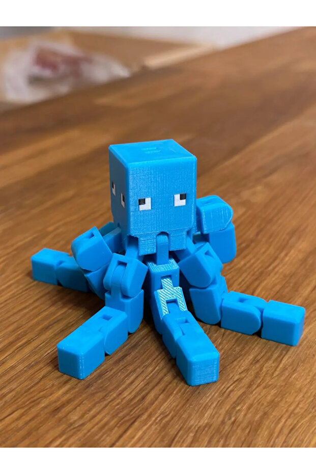 3D Minecraft Ahtapot - 2