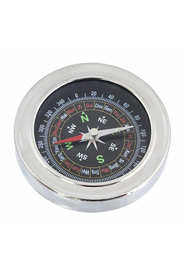Compass, 7.5cm diameter, Silver - 4
